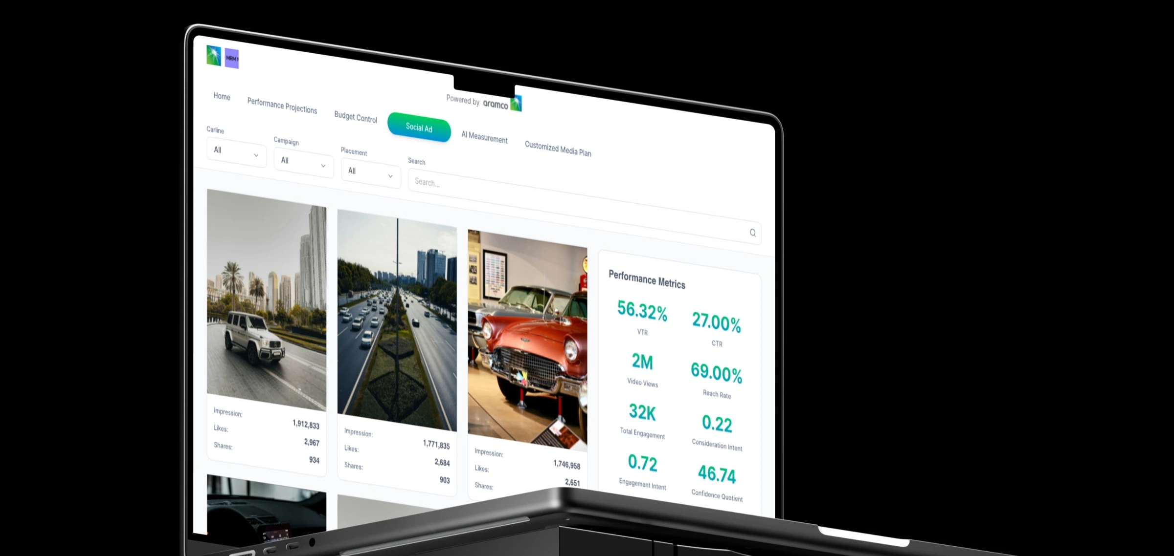 Aramco marketing dashboard
